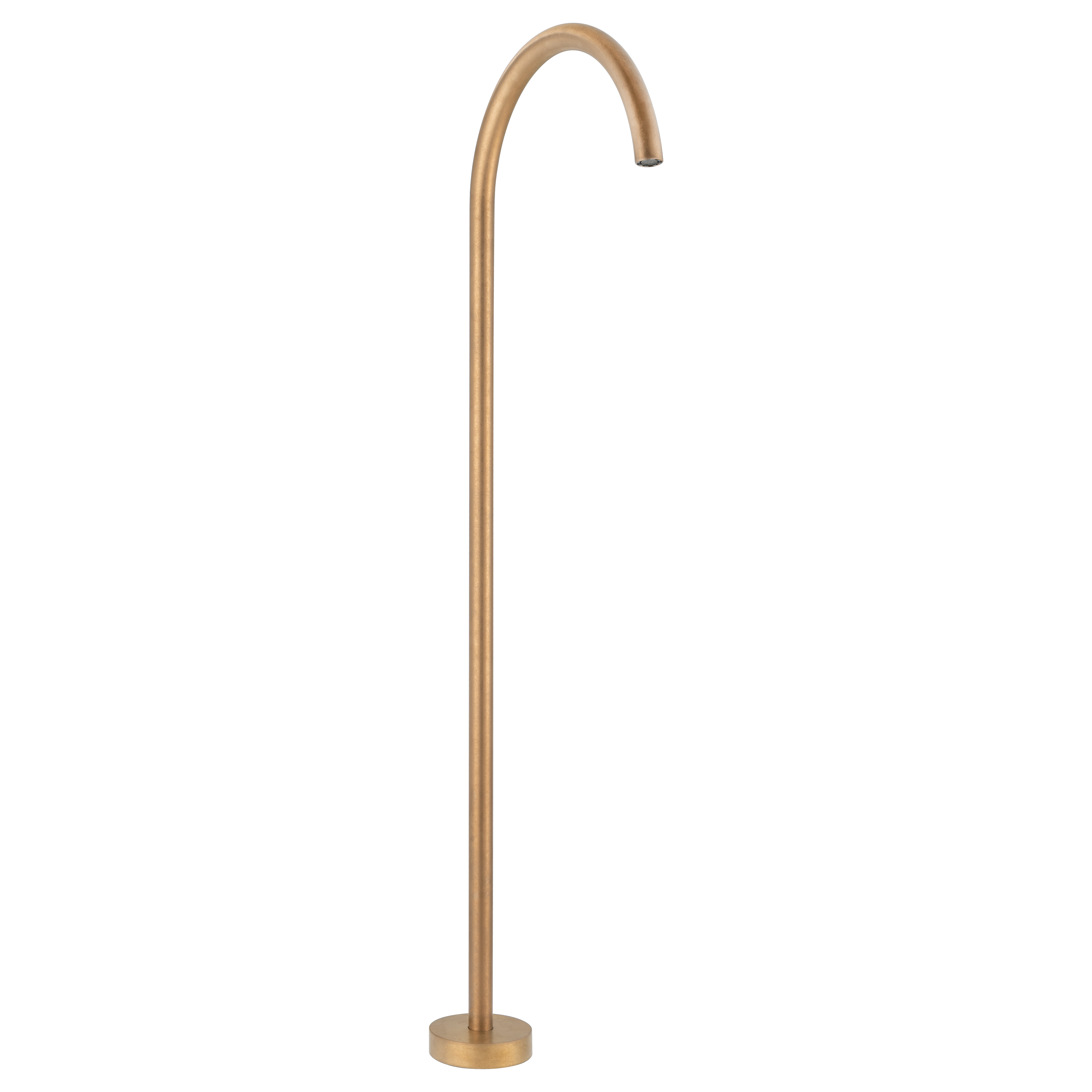Sola Floor Mounted Bath Filler - Antique Aurum