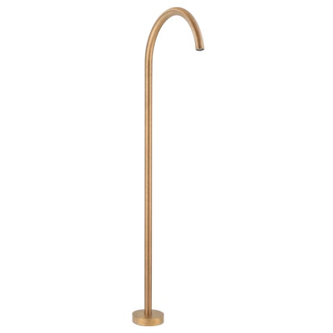 Sola Floor Mounted Bath Filler - Antique Aurum