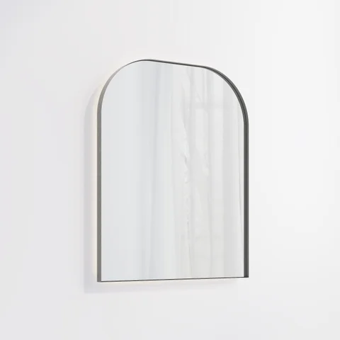 Arch Wall LED Mirror 600 x 750mm - Antique Steel