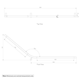 Accessible 140 Degree Grab Rail SPEC