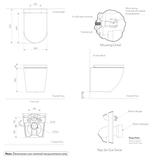 Asher - Wall-Hung Toilet Pan II - SPEC