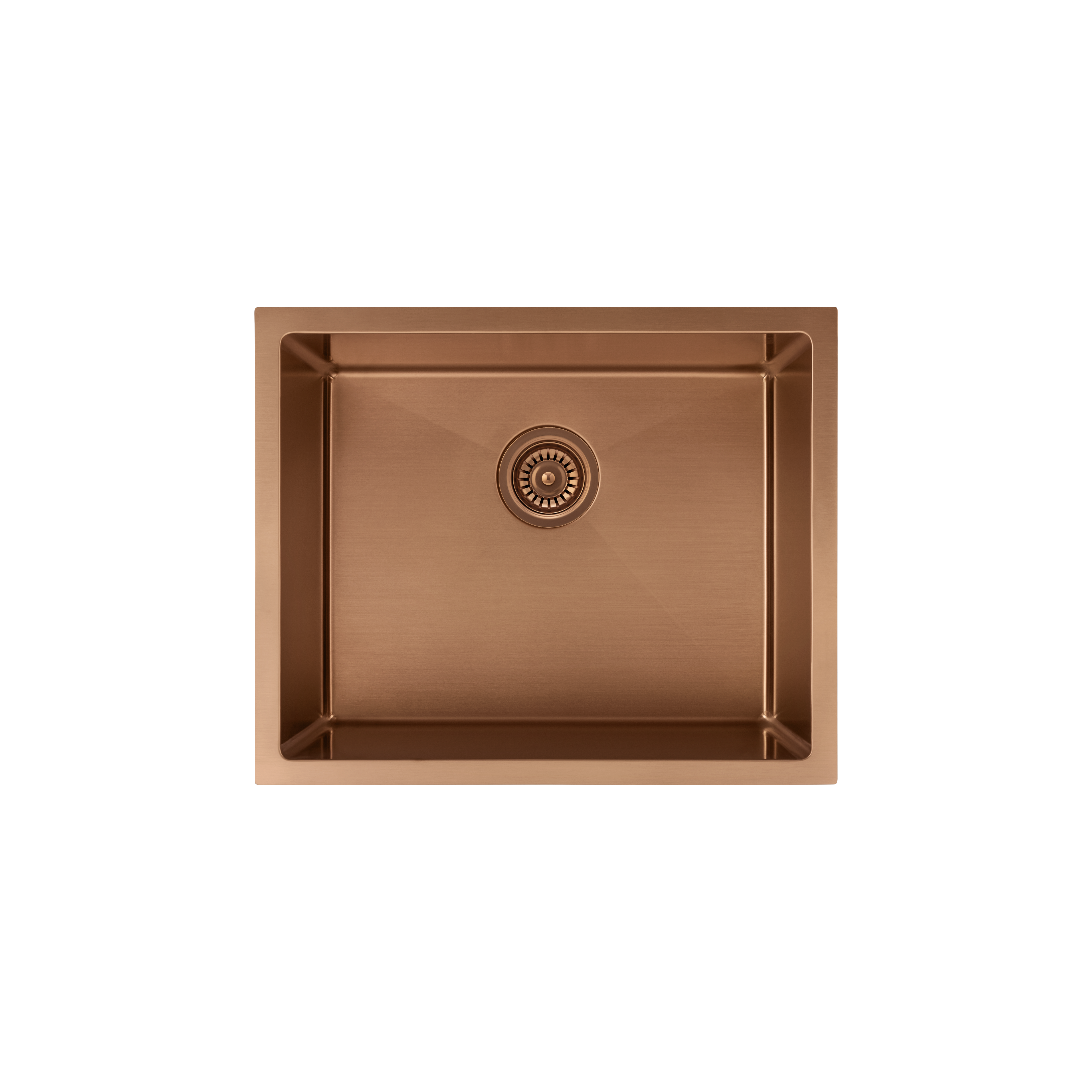 Seba Single Sink 550mm (Deep) - Brushed Copper