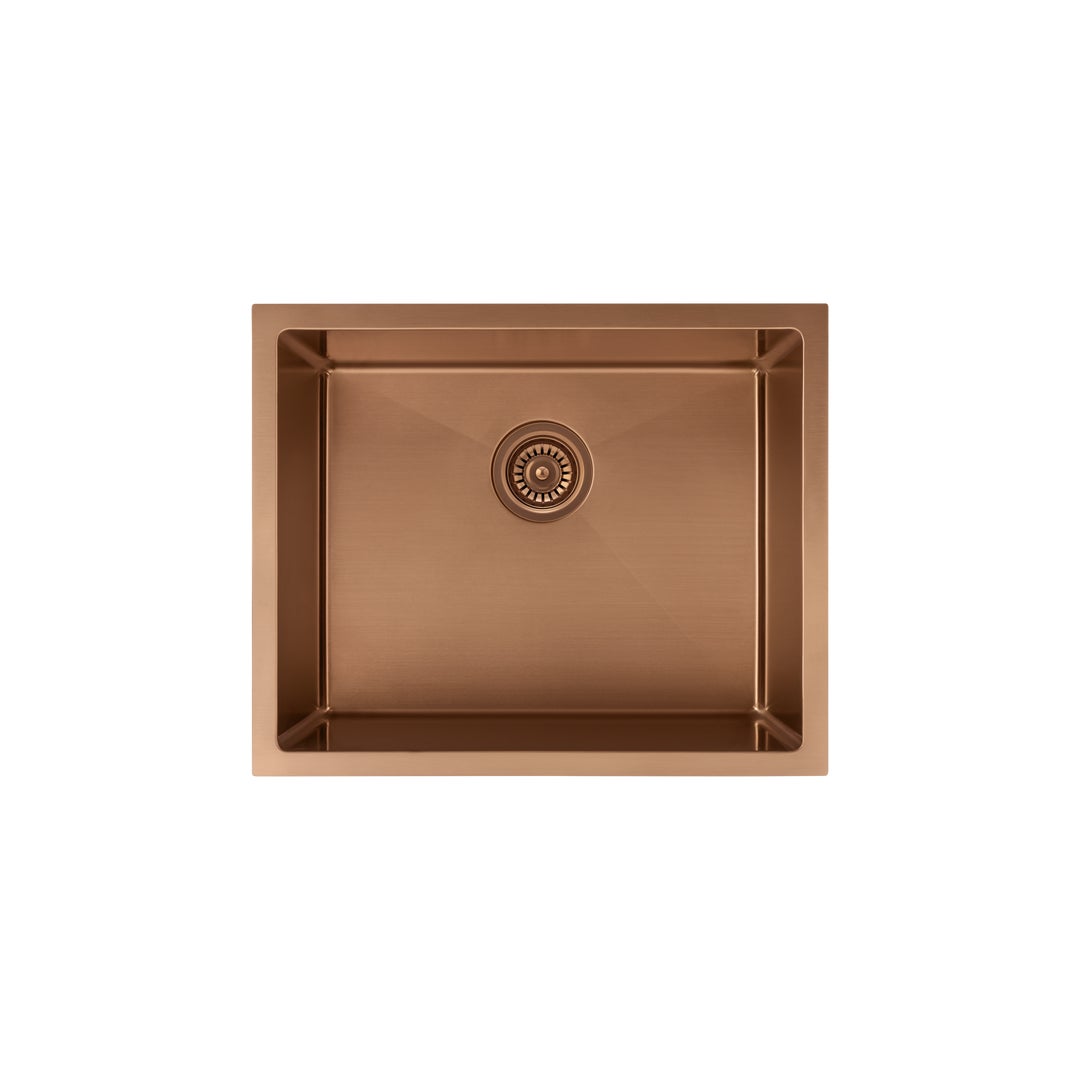 Seba Single Sink 550mm (Deep) - Brushed Copper