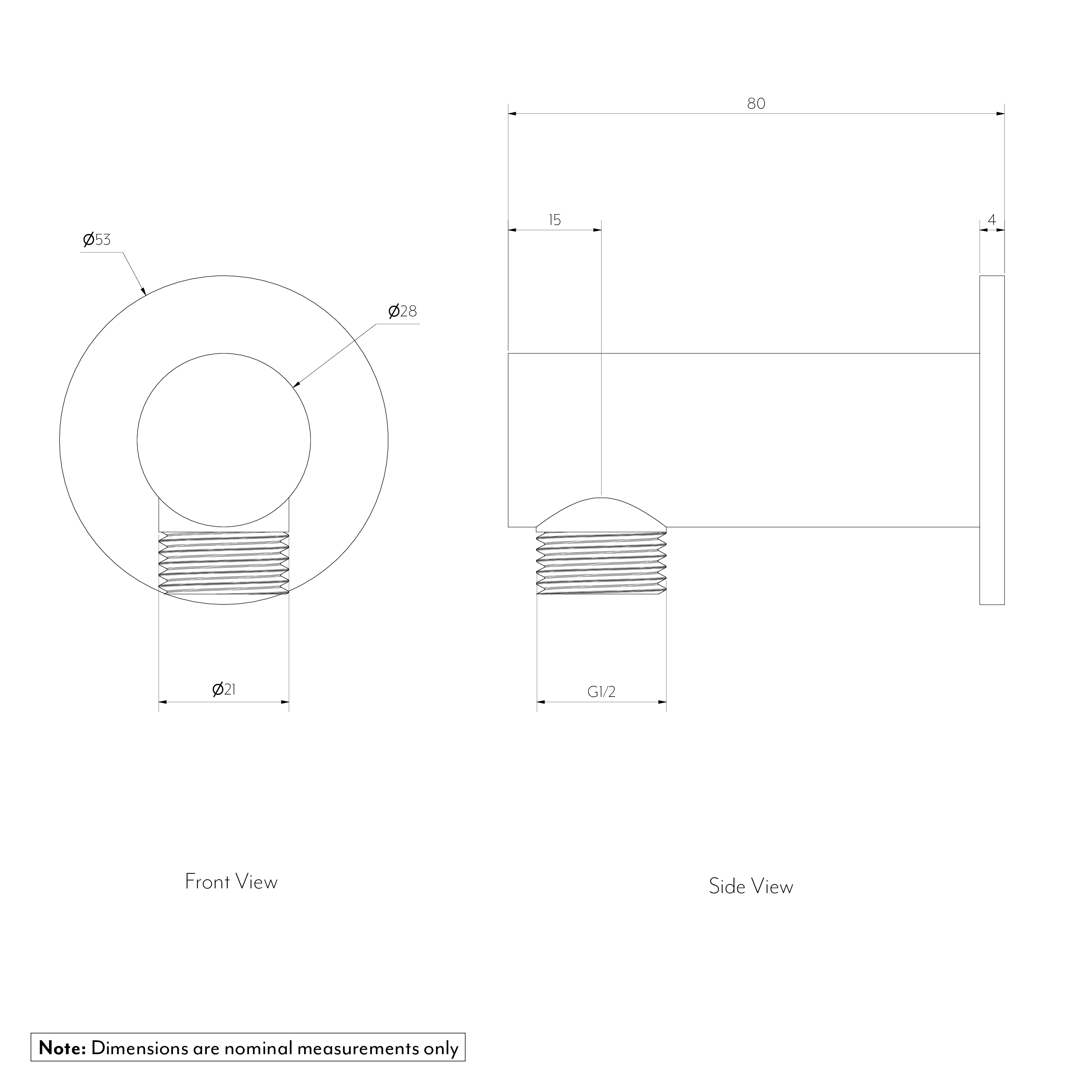 Round Shower BP 316 SS