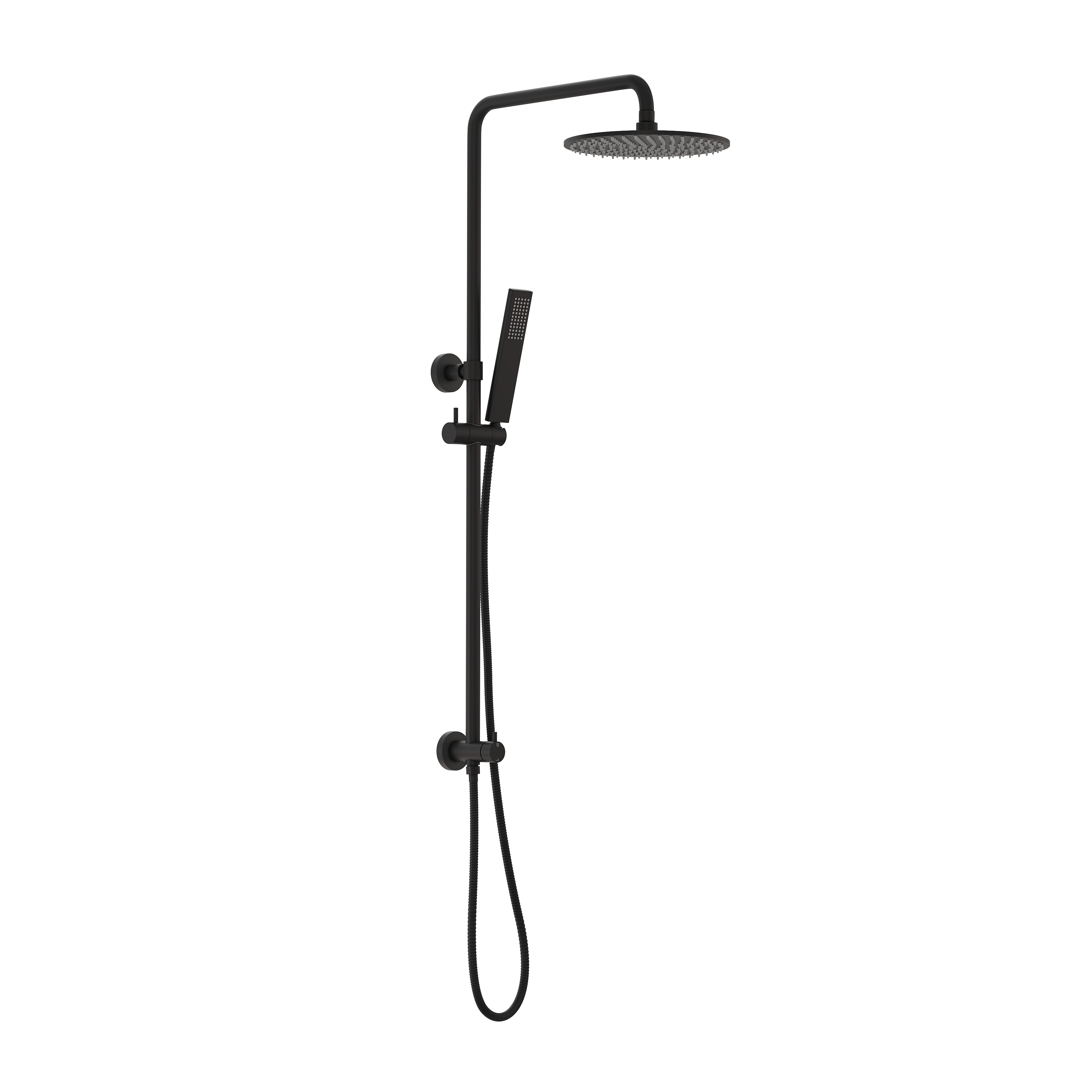 Finley Shower Rail Set - Matte Black