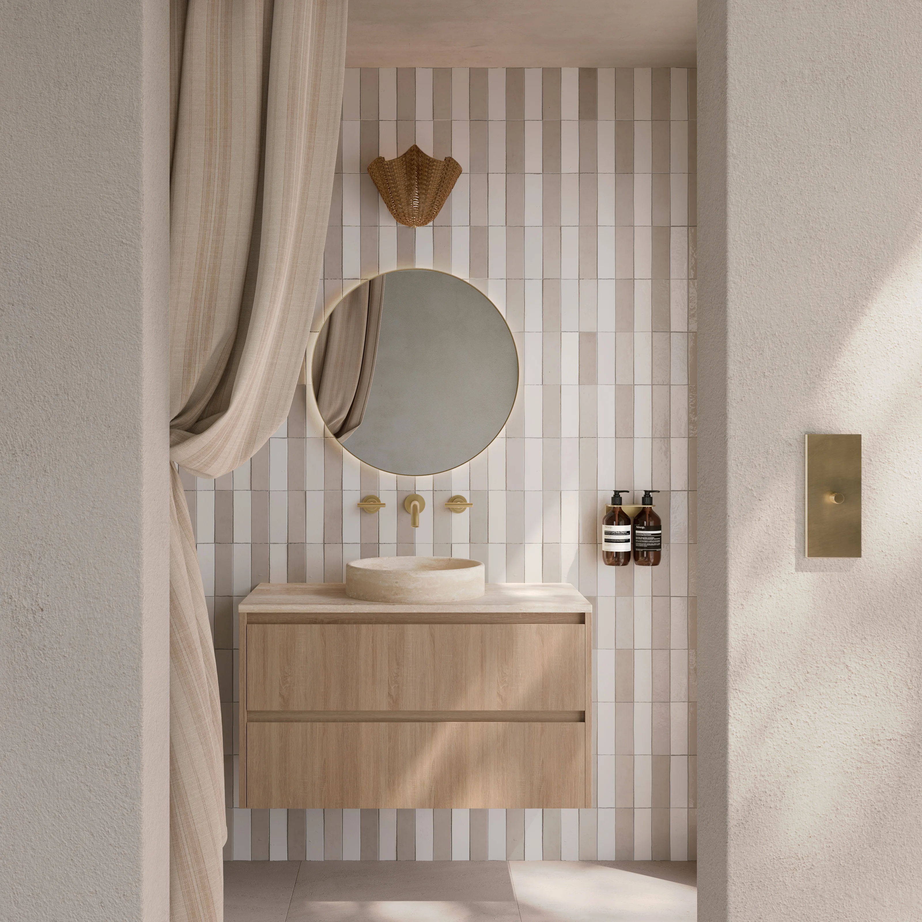 ABI Stripe%20Tiles%20Zellige Pearl%20and%20Bone
