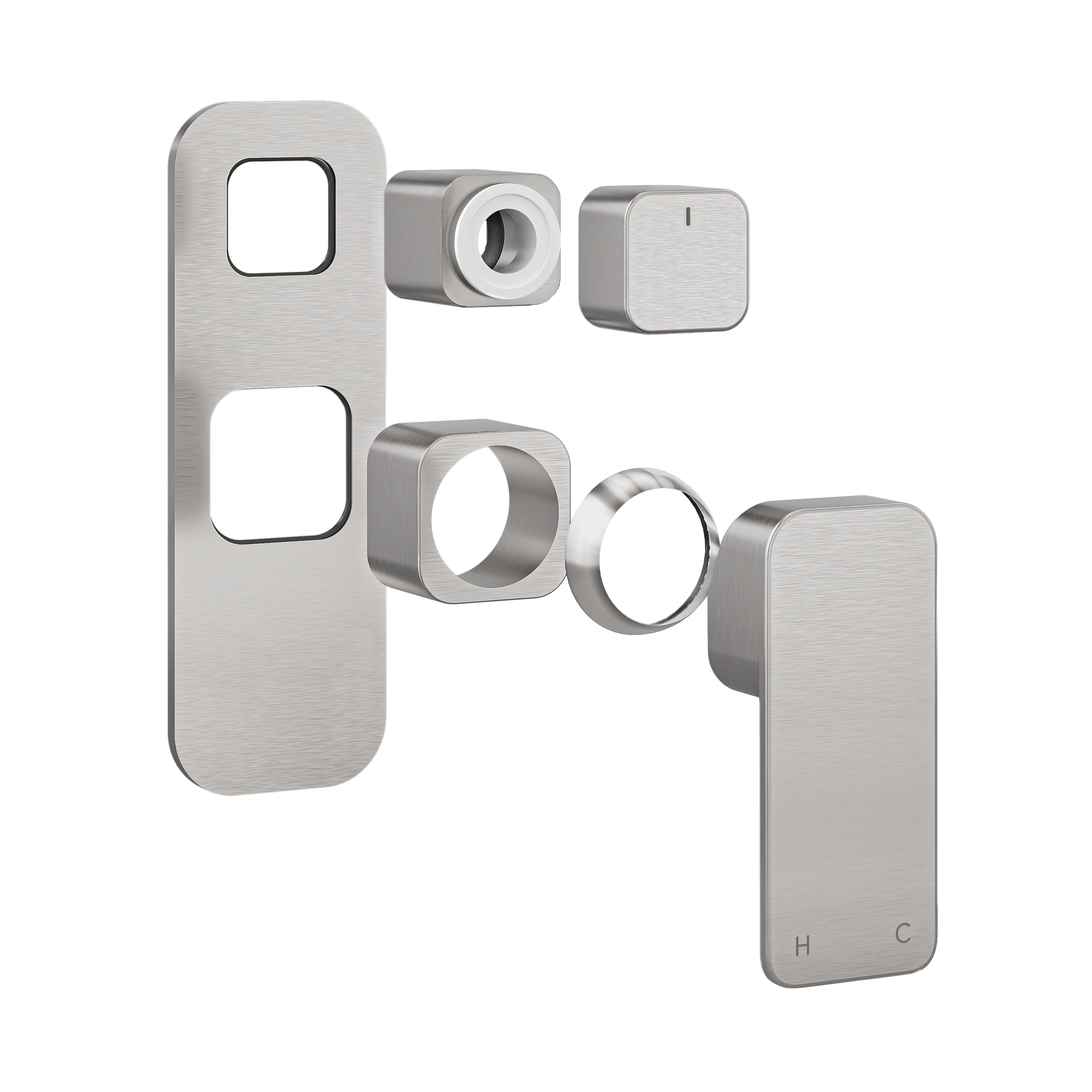 Nesso Top Shower Diverter Handle Kit - Stainless Steel