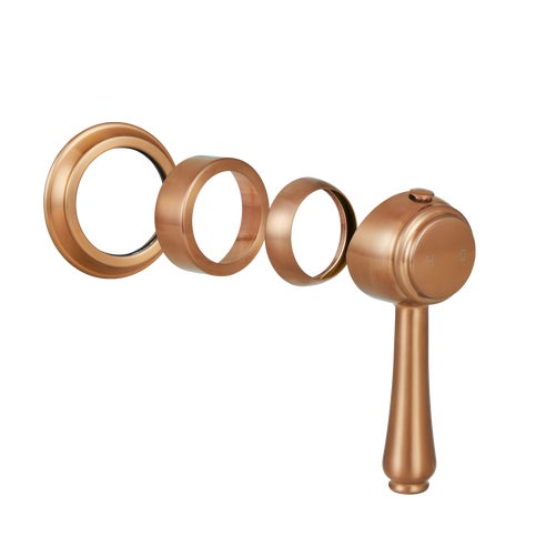 Kingsley Minimal Handle Kit - Brushed Copper