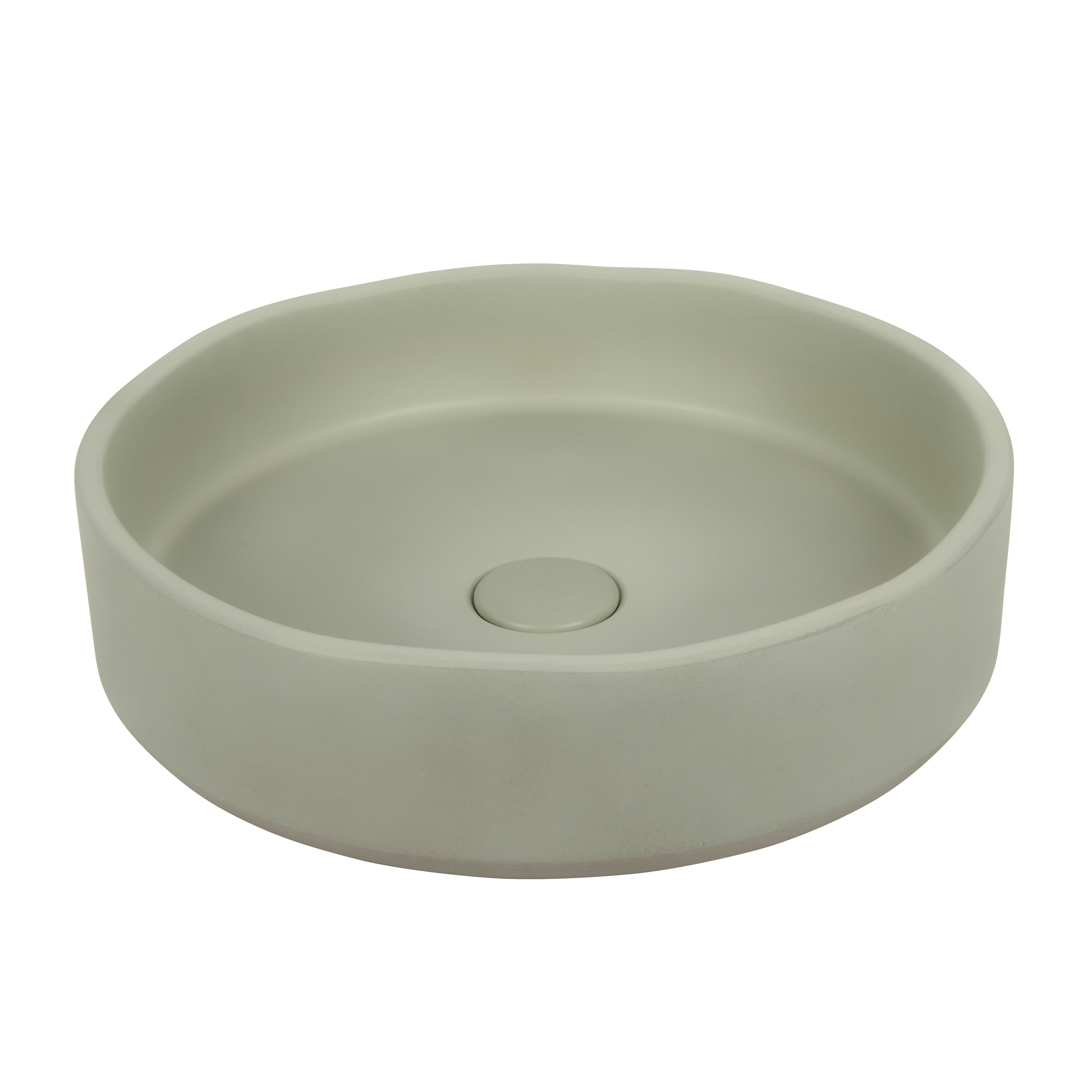 Melia Concrete Basin - Sage Green