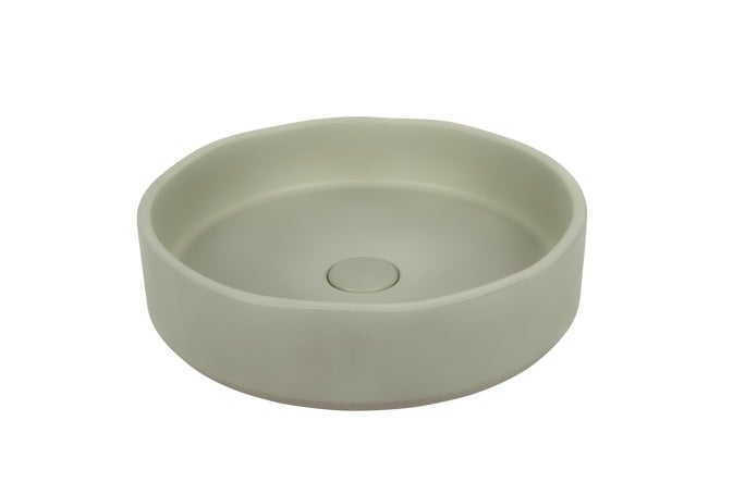 Melia Concrete Basin - Sage Green