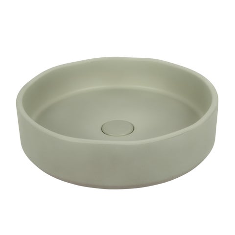 Melia Concrete Basin - Sage Green