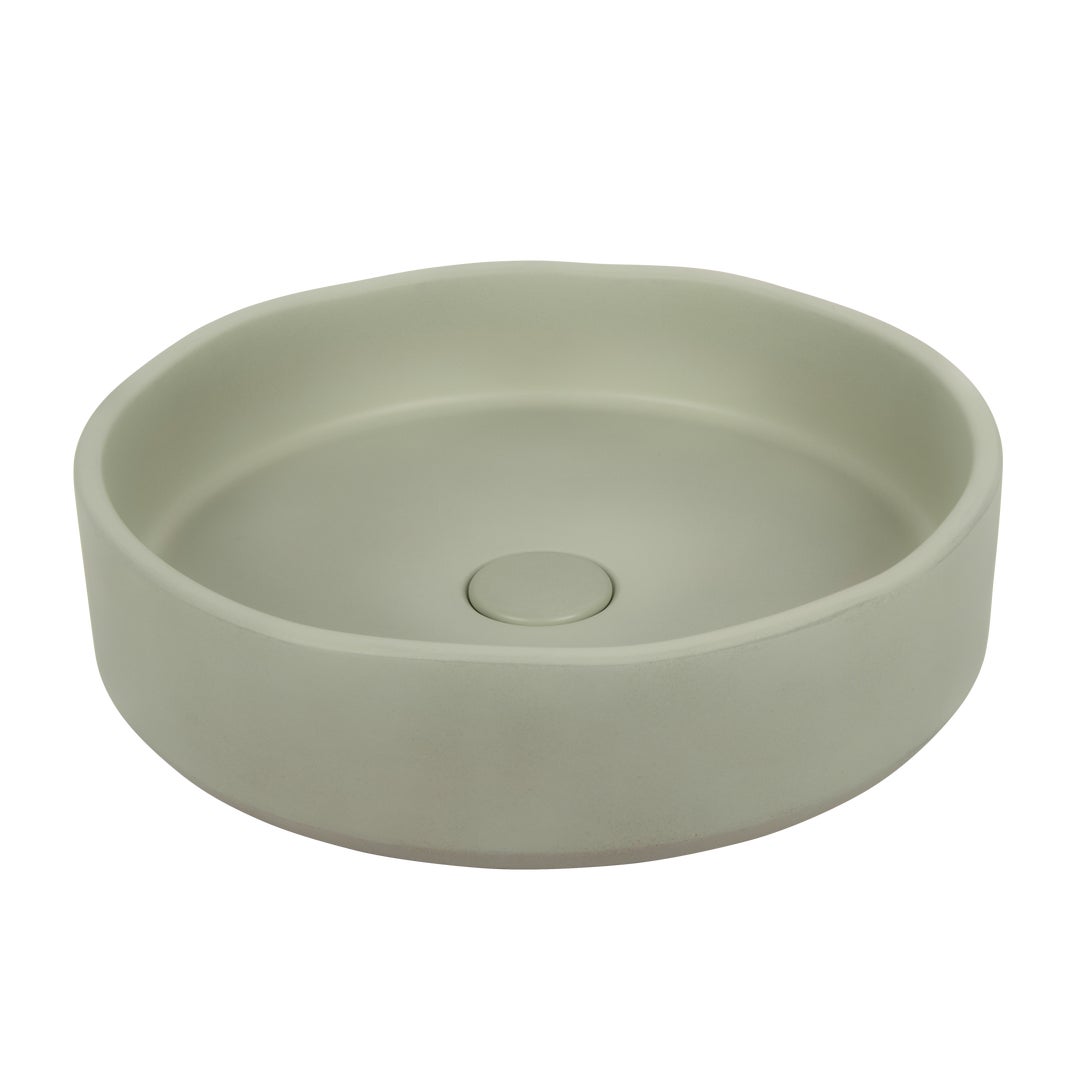 Melia Concrete Basin - Sage Green