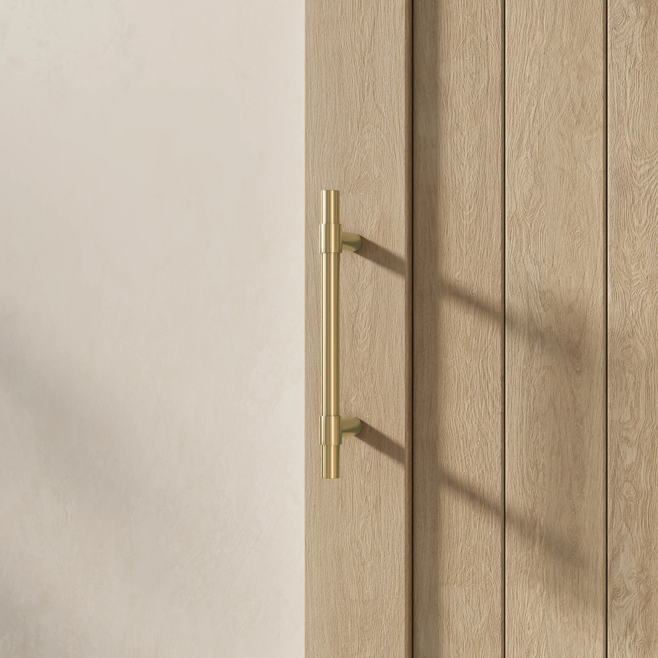Modi Entry Door Pulls - Barn Door Scene Close Up 30cm BB