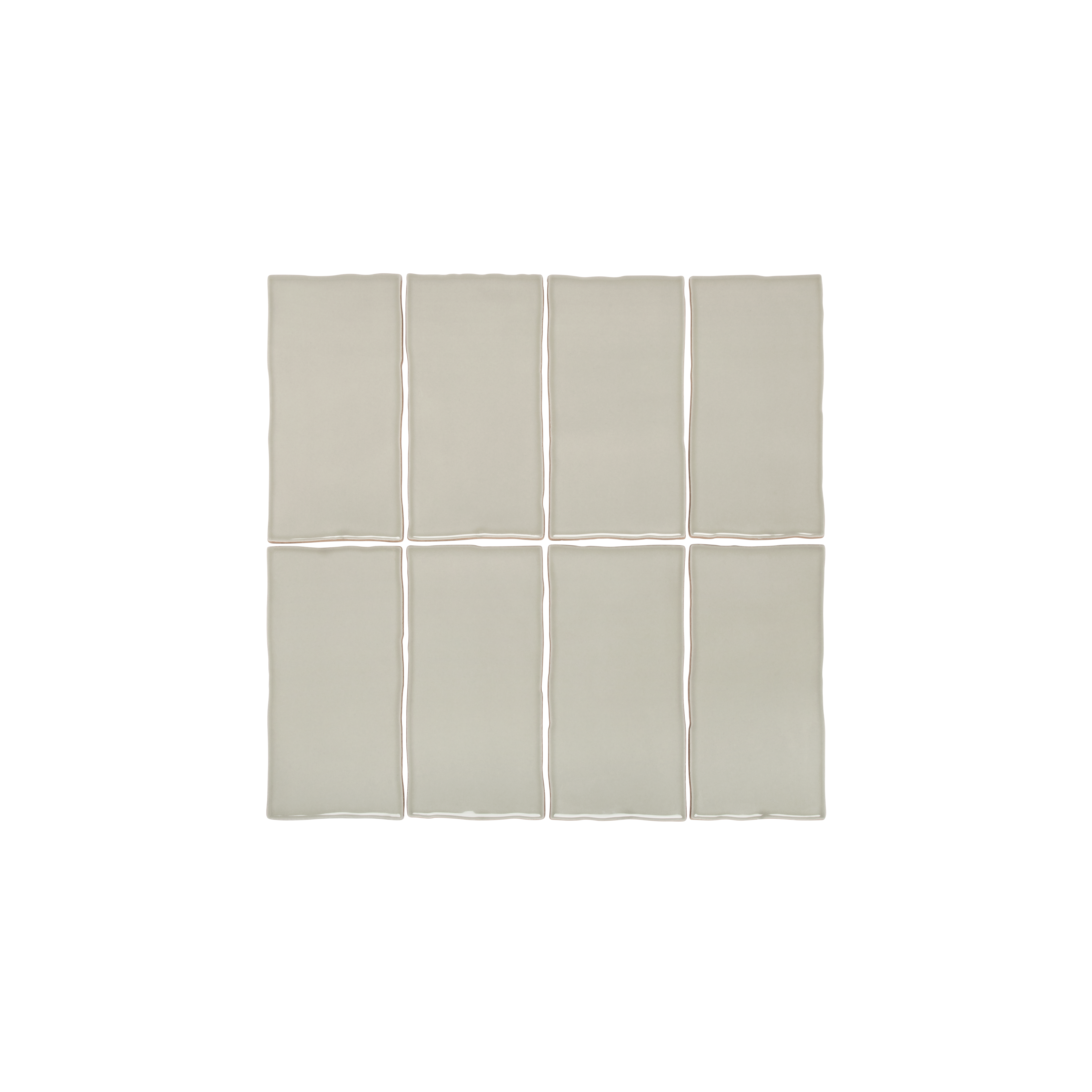 Tropea Natural Edge Rectangle Tile - Sage Green