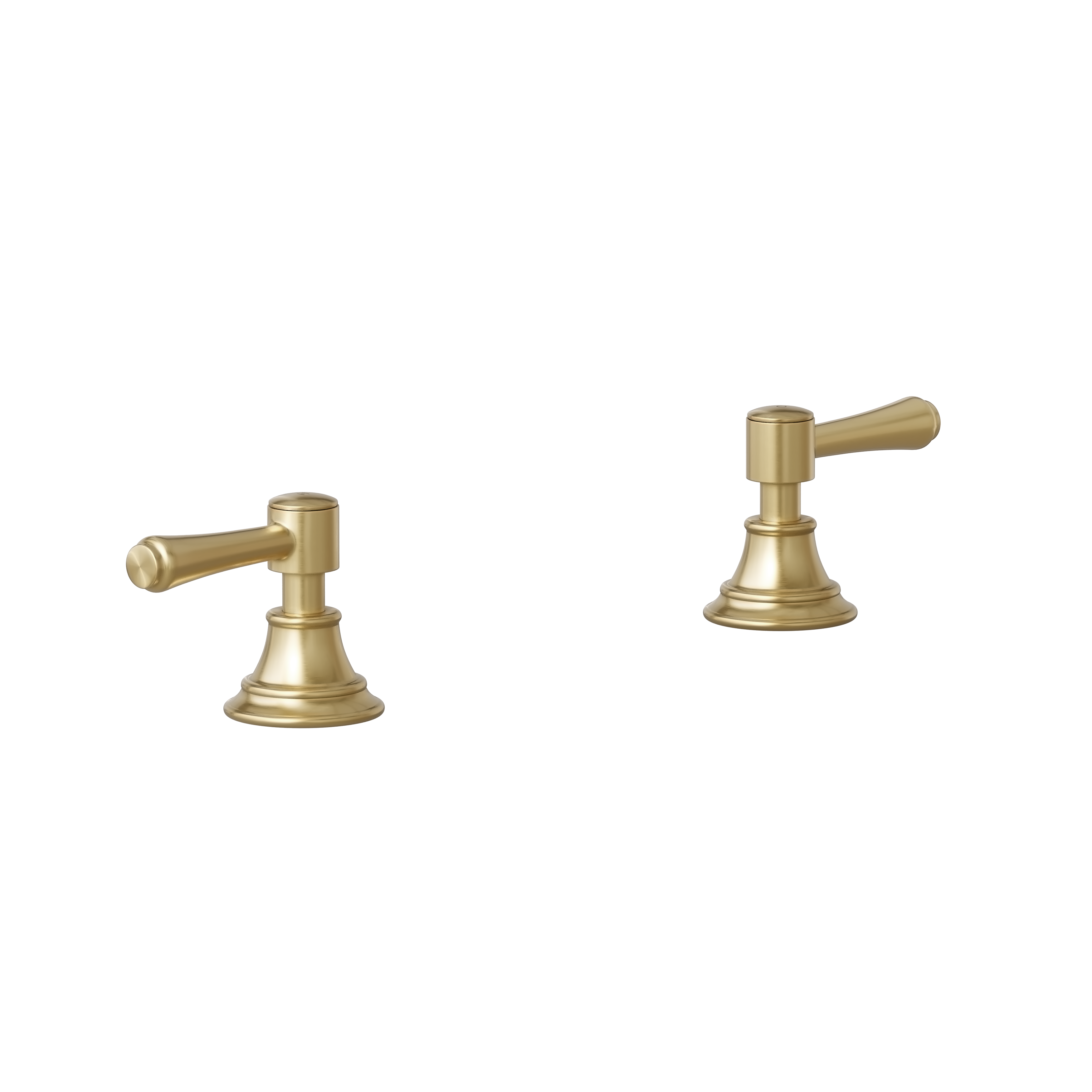 Kingsley Assembly Bench-Mounted Taps - Brushed Brass