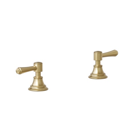 Kingsley Assembly Bench Mounted Taps - Brushed Brass
