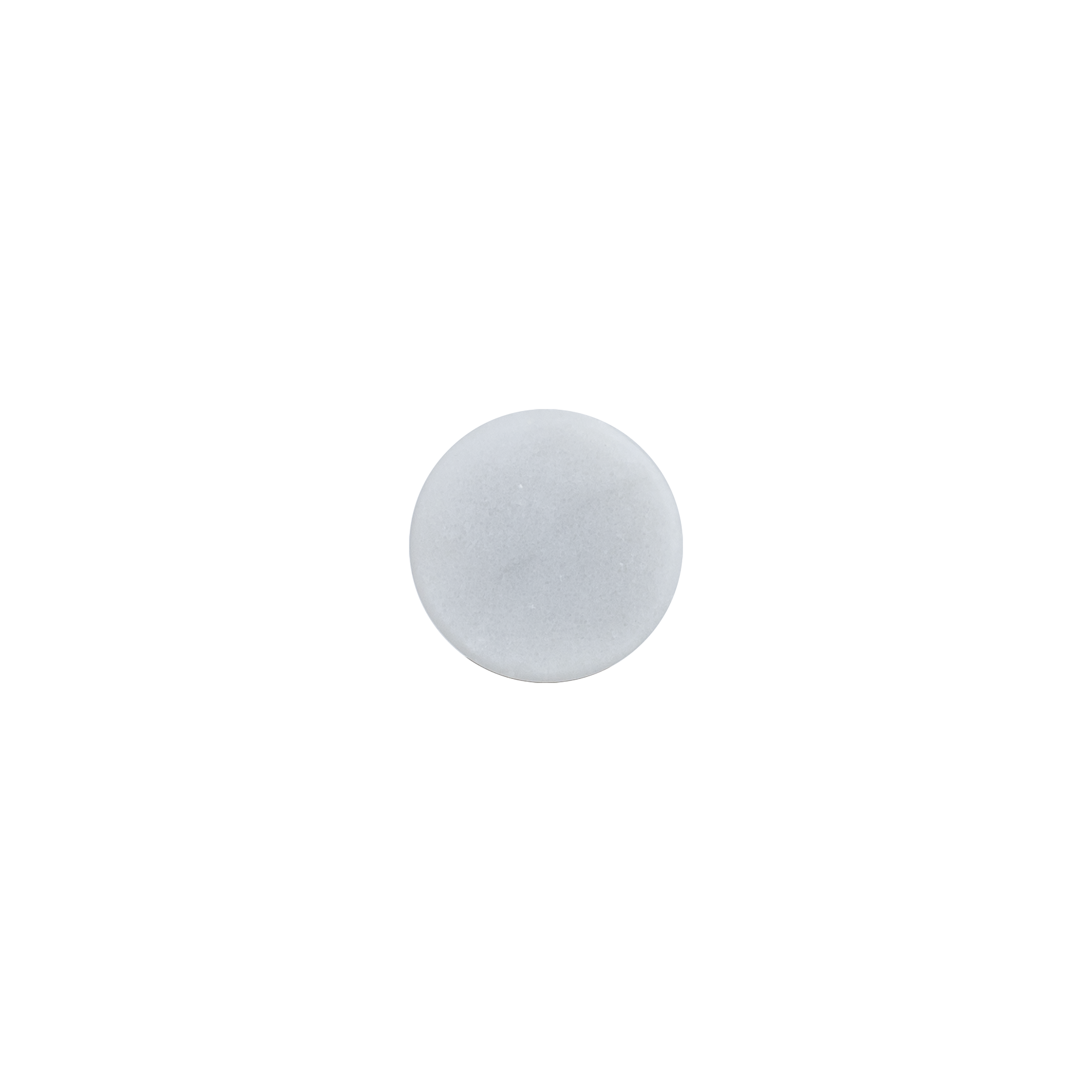 17603-Pedra-Small-Knob-20mm Front Carrara-Marble