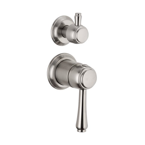 Kingsley Shower Top Diverter - Brushed Nickel