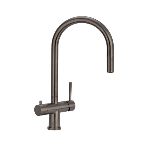Elysian Commercial 3-Way Pull-Out Filter Tap - Brushed Gunmetal