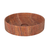 Pedra Round Basin RedTrav Side 4