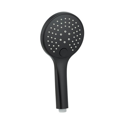 3-Function Round Hand Shower - Matte Black