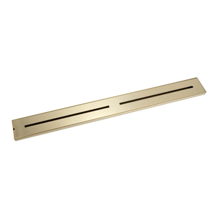 Harper Shower Channel Waste - Brushed Brass - 900mm - Feature