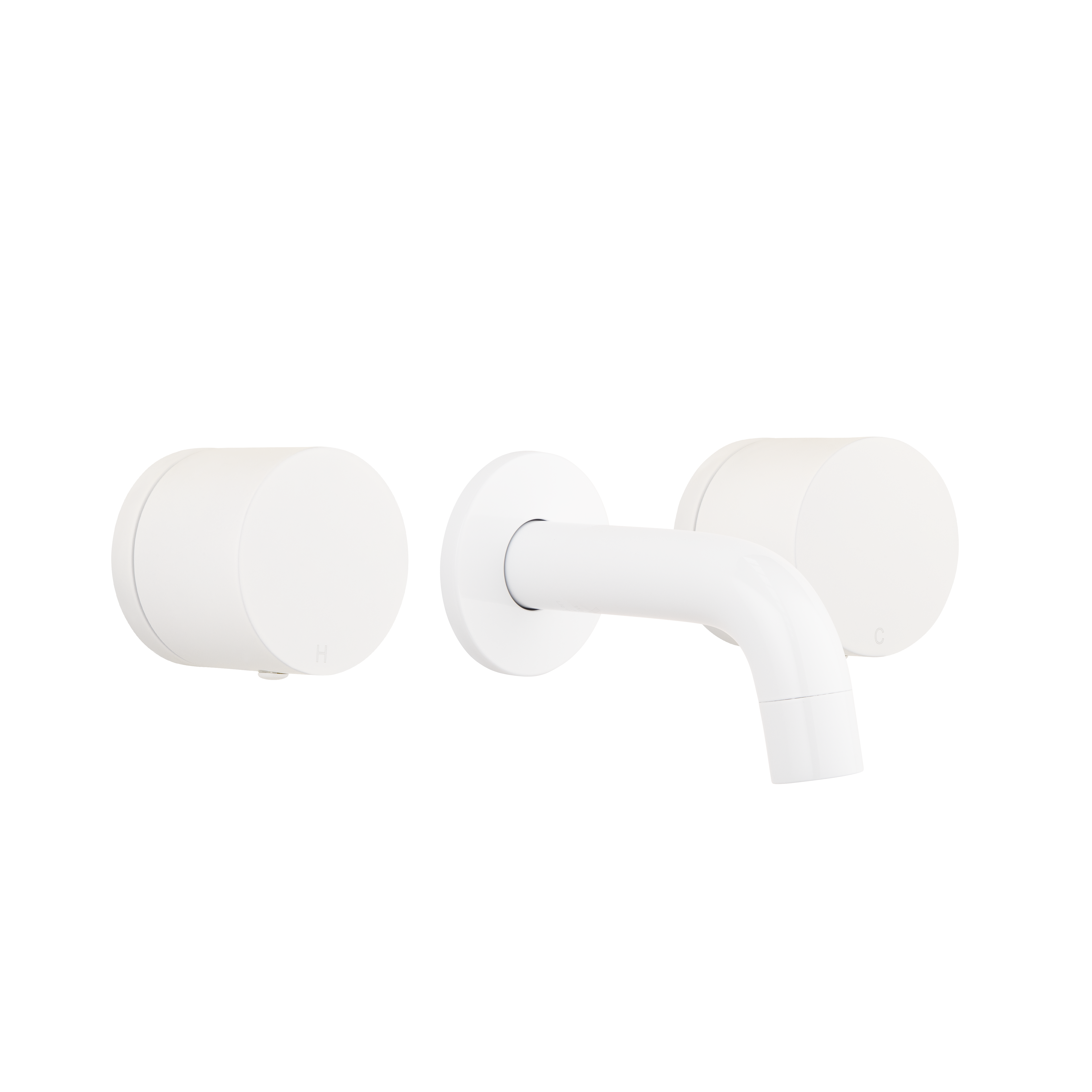 Milani Assembly Taps & Mini Spout Set - White