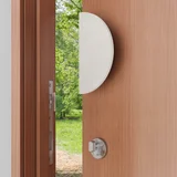 Atelis Concrete Half Moon Entry Door Pull White V2jpg