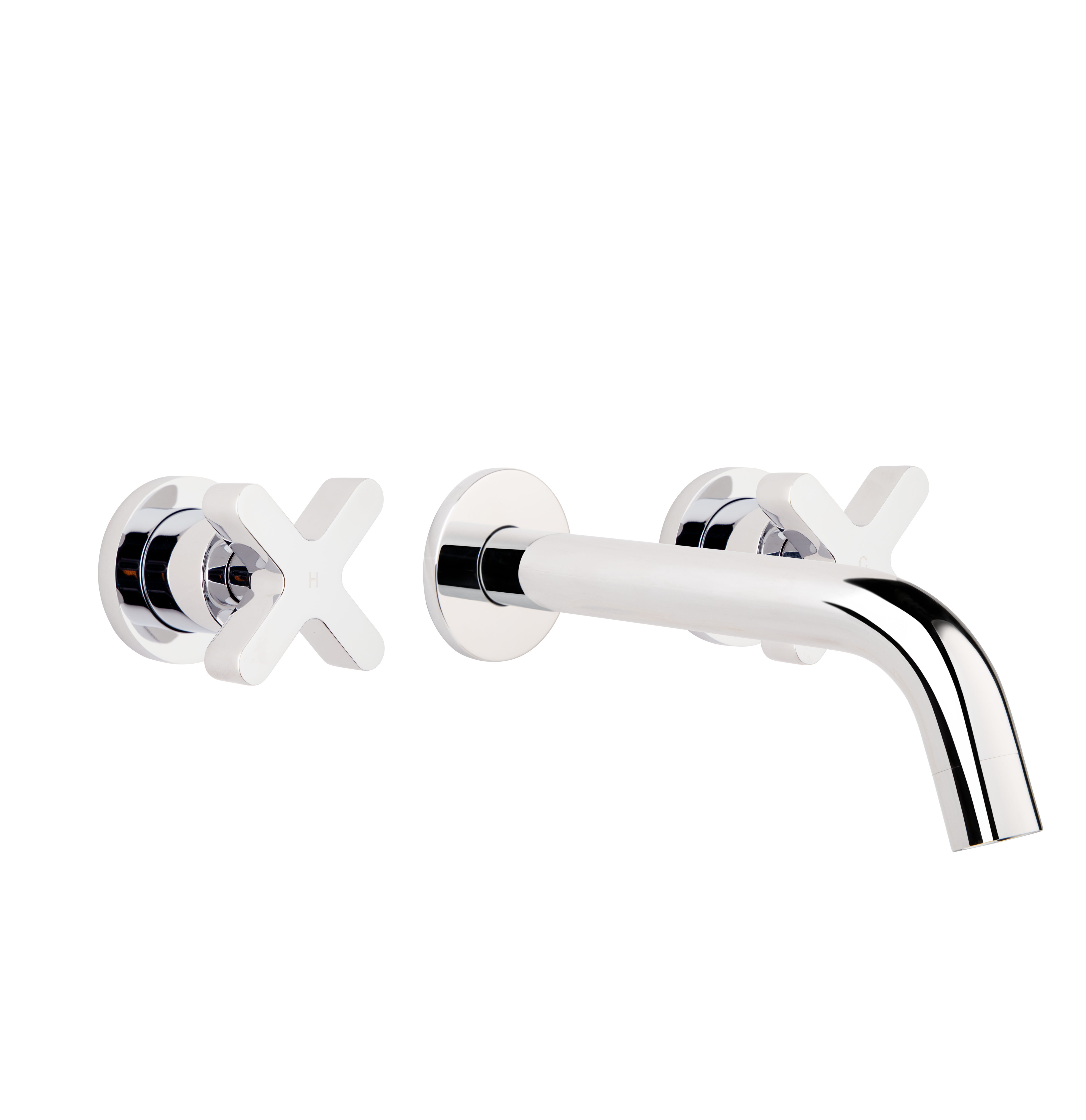 Cross Assembly Mixer Wall Mounted Spout Set CH