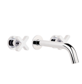 Cross Assembly Mixer Wall Mounted Spout Set CH