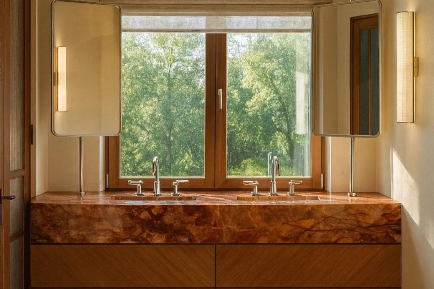 Bathroom Vanity Design Ideas Floating Mirrors