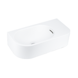 17976---Vesi-Wall-Mounted-Basin-400mm-(Overflow) Side Matte-White