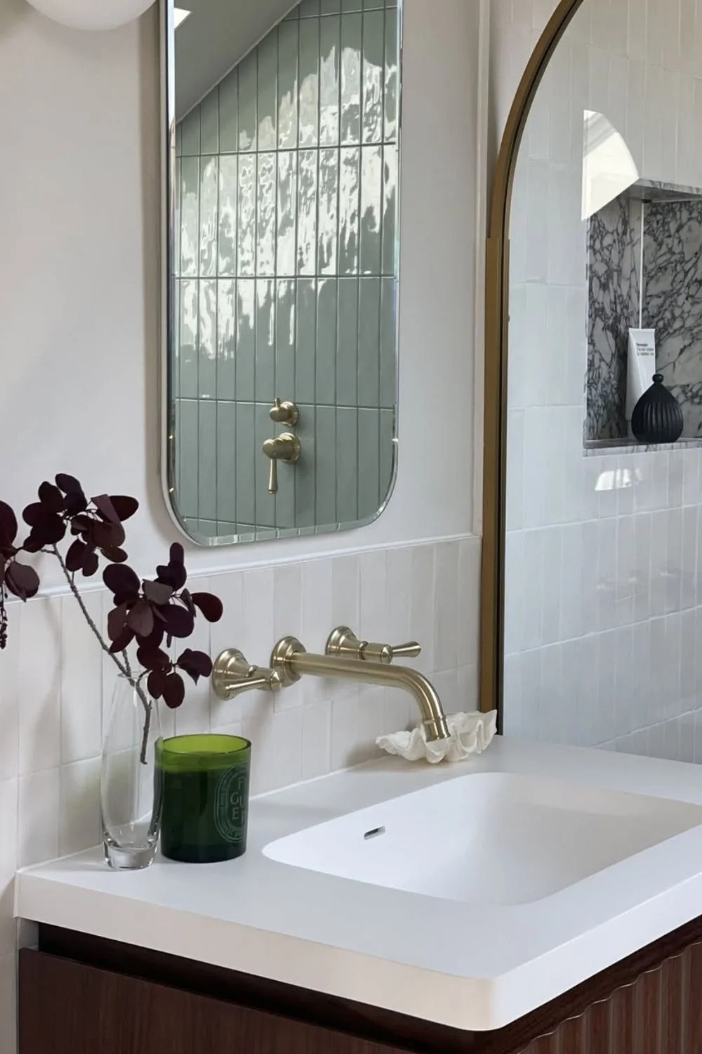 Vintage Bathroom Style Assembly Taps Brass