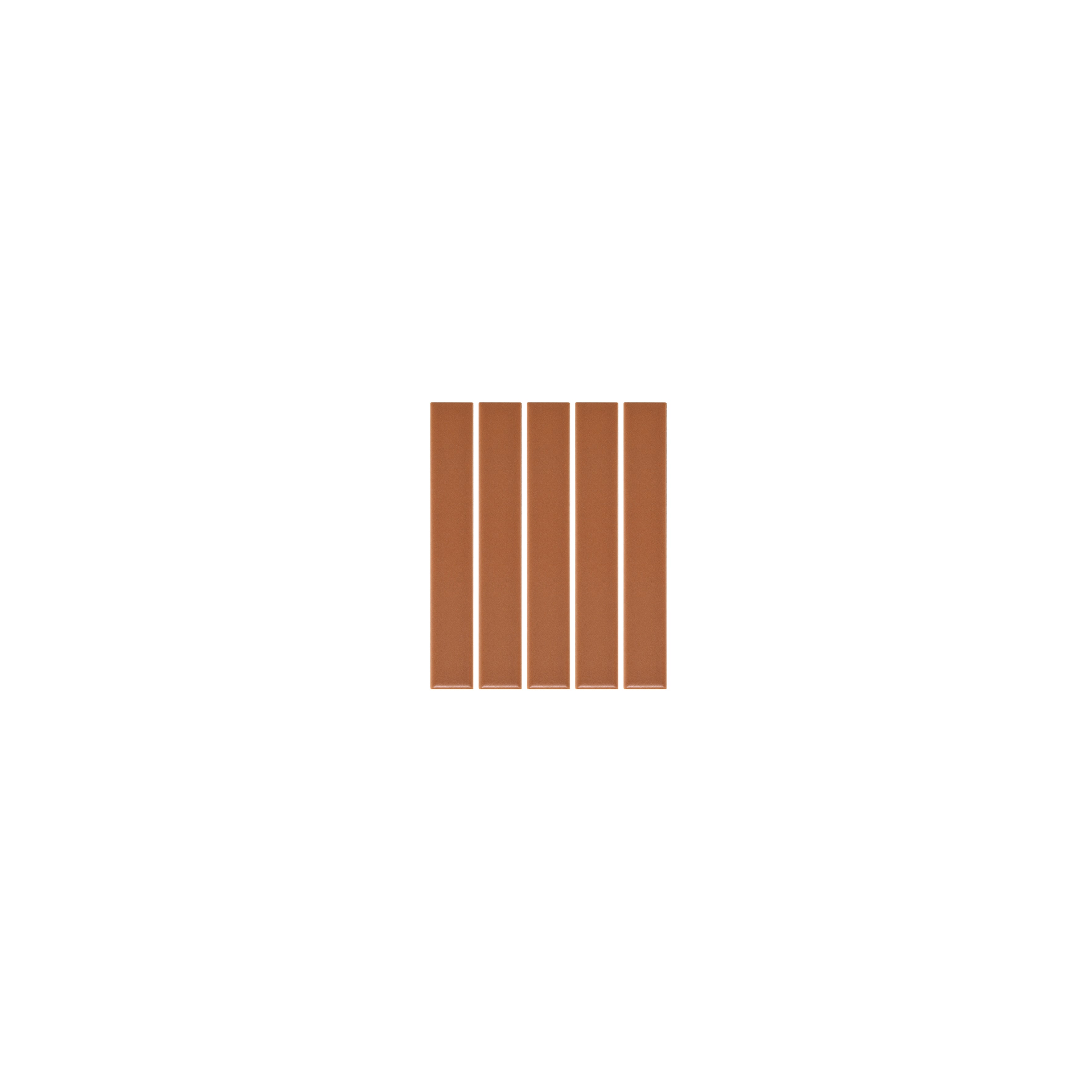 Atami Finger Mosaic Tile - Terracotta - (Sample)