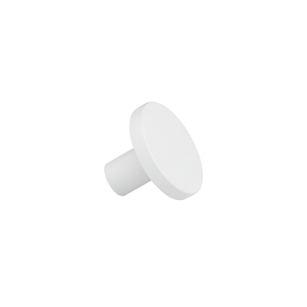 Small Cabinetry Knob - Matte White - 1
