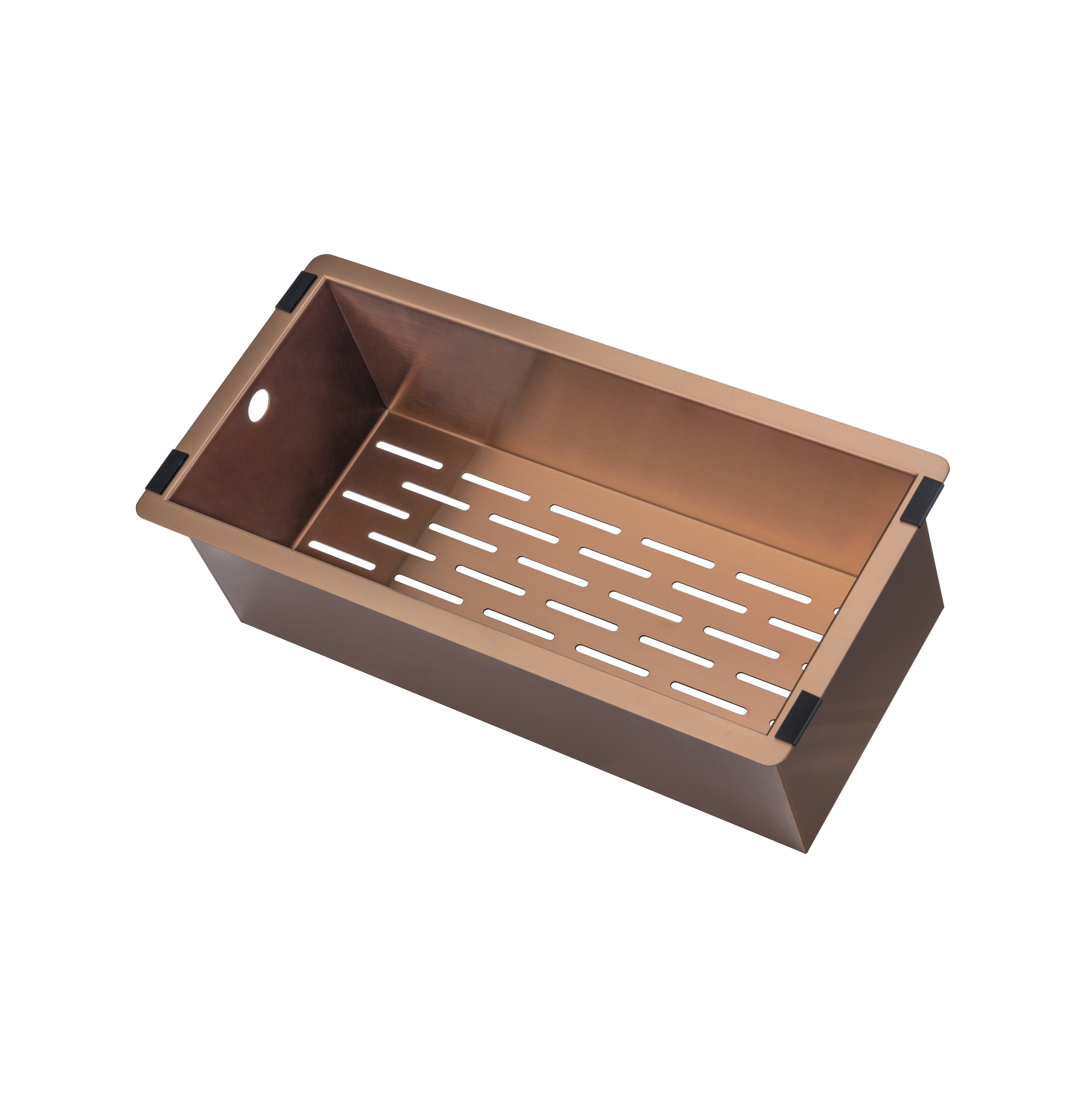 18291-Sola-Sink-Colander-Insert Side Brushed-Copper