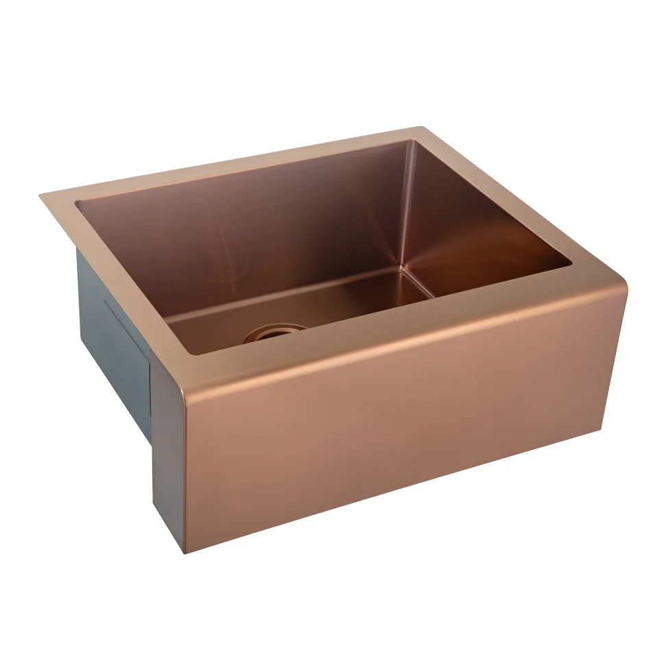 Belfast Farmhouse Kitchen Sink  Brushed Copper - Feature