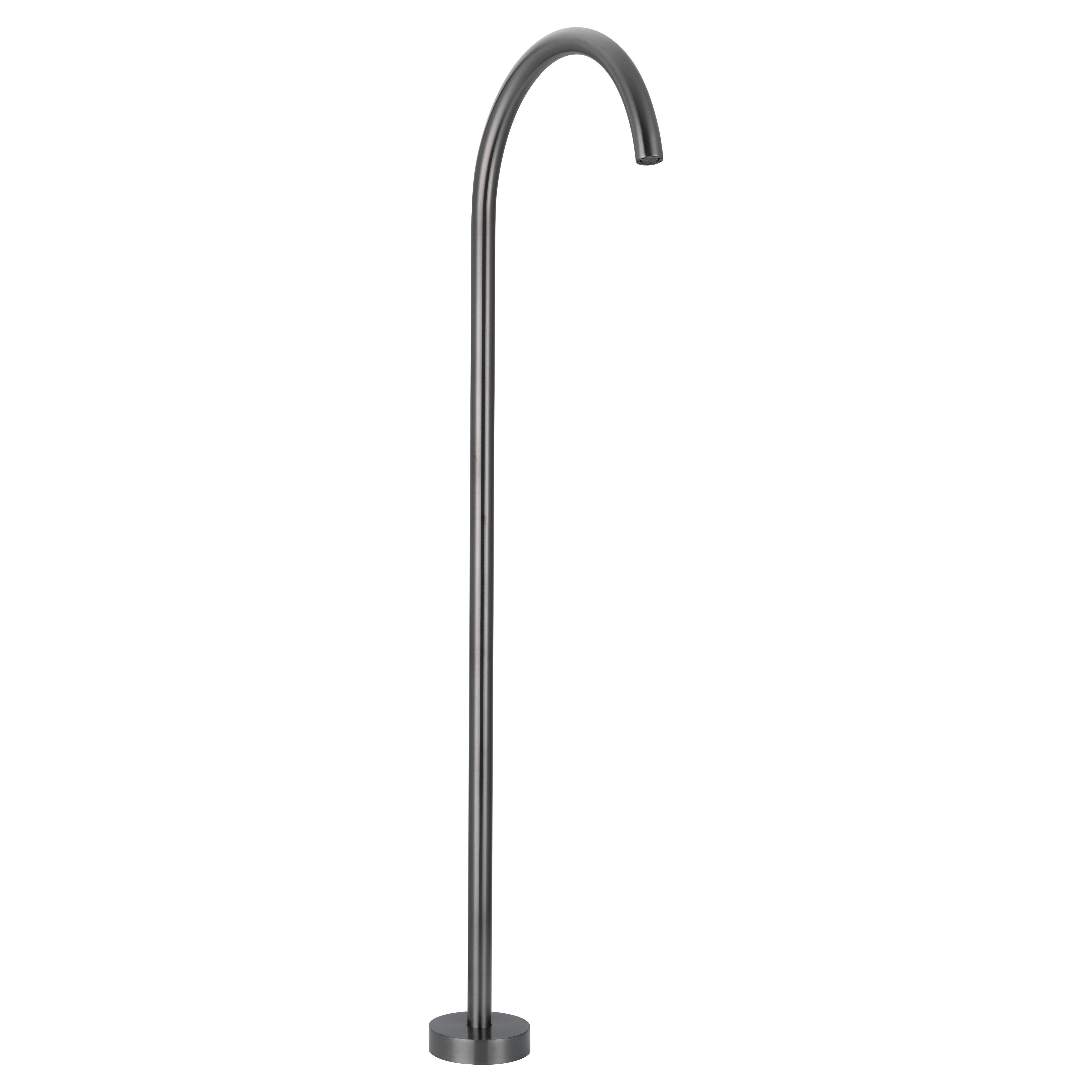 Sola Floor Mounted Bath Filler - Brushed Gunmetal