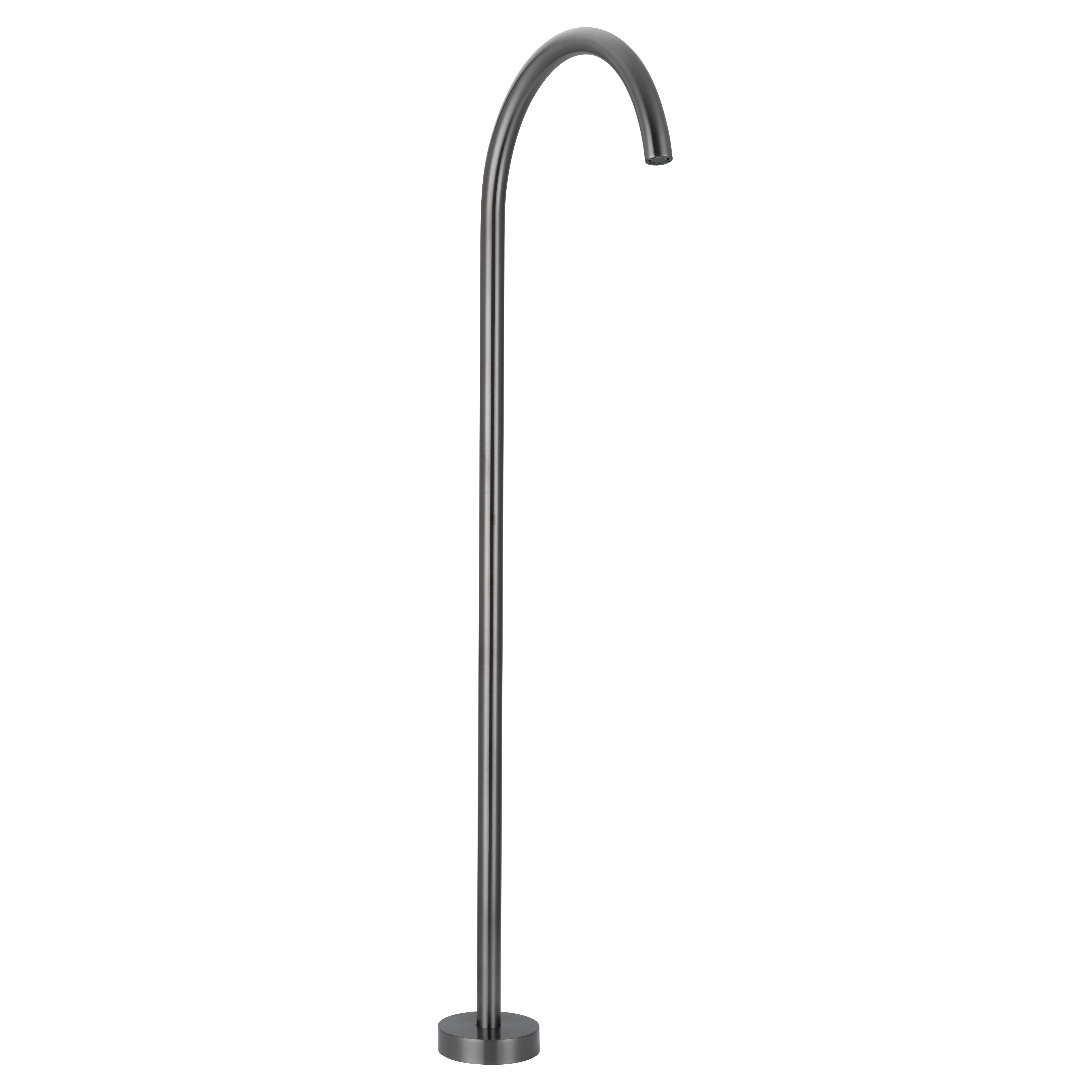 Sola Floor Mounted Bath Filler - Brushed Gunmetal