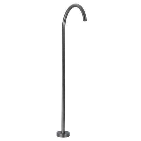 Sola Floor Mounted Bath Filler - Brushed Gunmetal