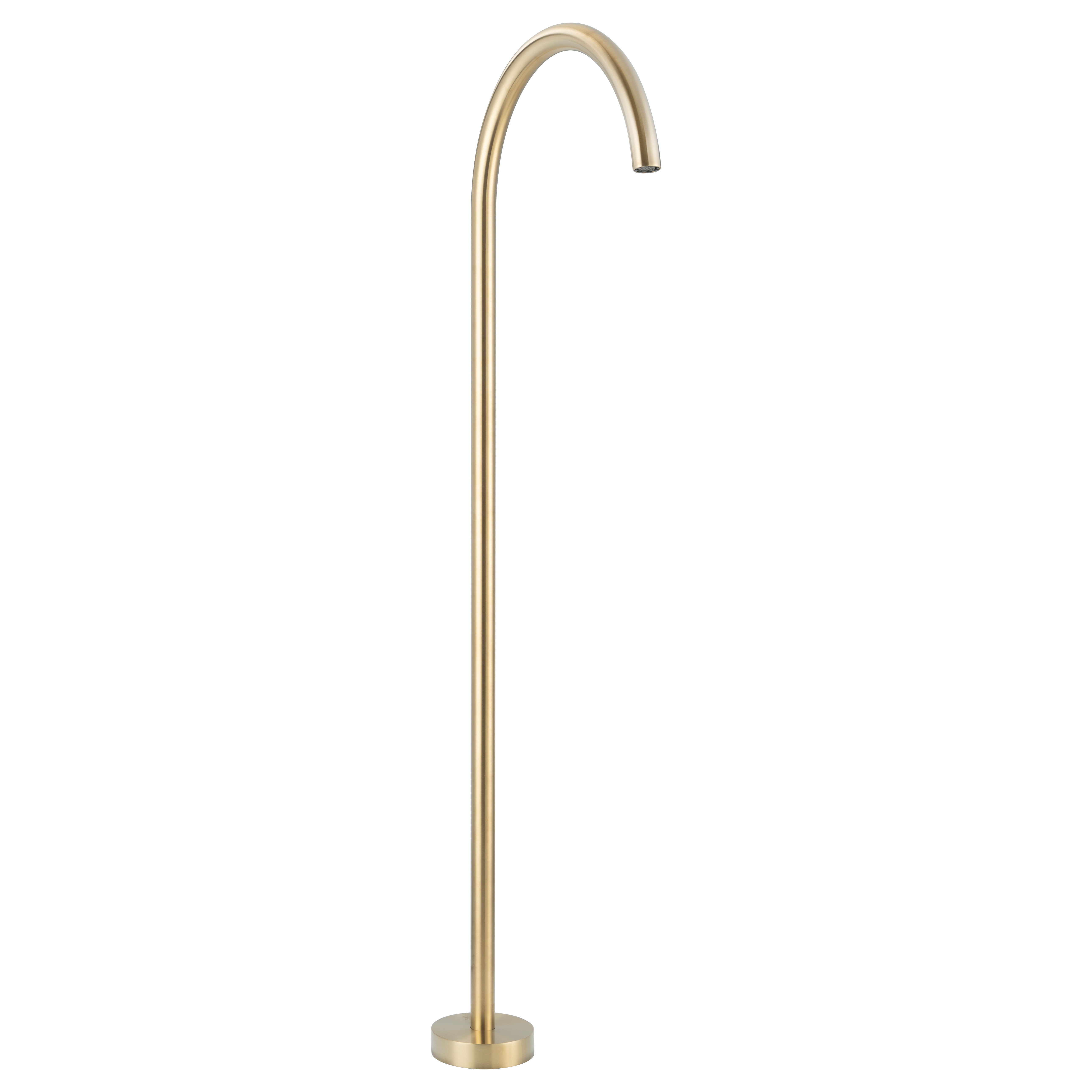 Sola Floor Mounted Bath Filler - Brushed Brass