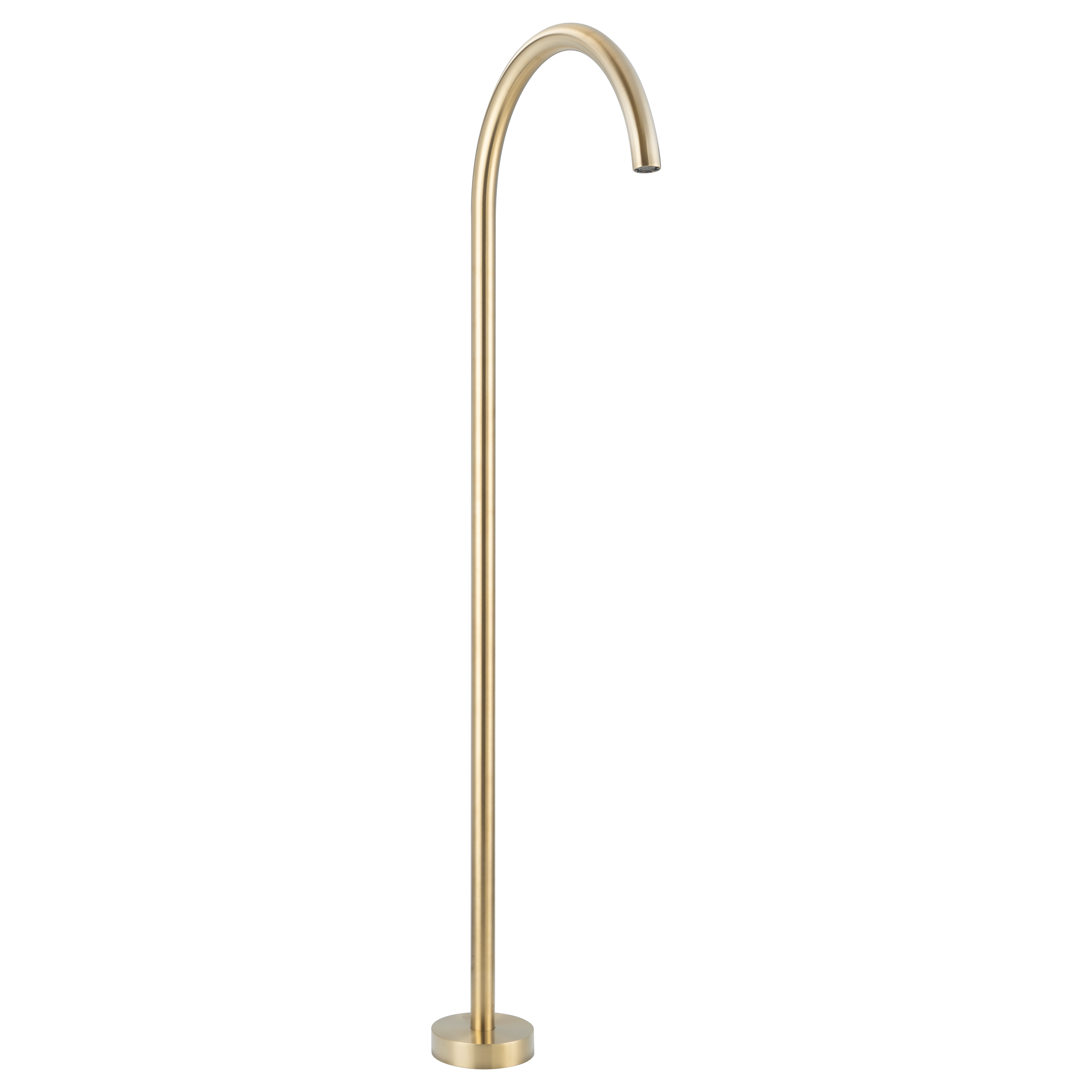 1938-Sola-Floor-Mounted-Bath-Filler Side Brushed-Brass