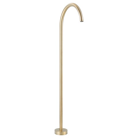 Sola Floor Mounted Bath Filler - Brushed Brass