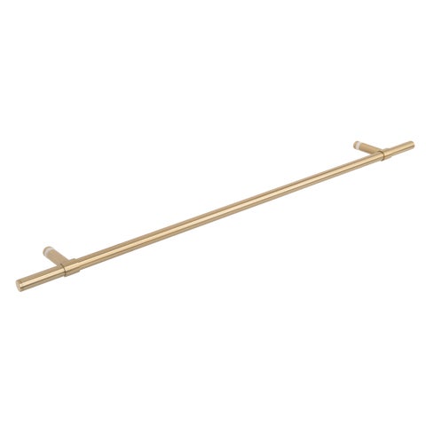 Modi Adjustable Glass Mounted Towel Rail 750mm - Brushed Brass