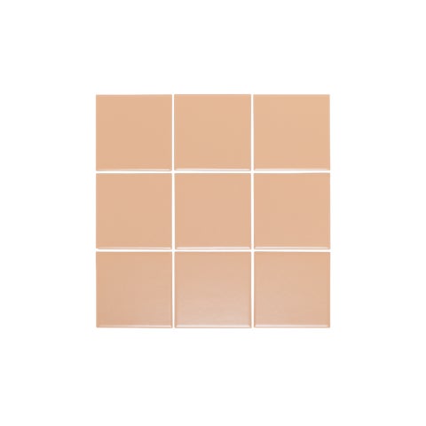 Atami Large Square Mosaic Tile - Peach