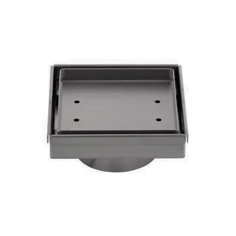 Pixi Tile Insert Floor Waste 125mm - Brushed Gunmetal