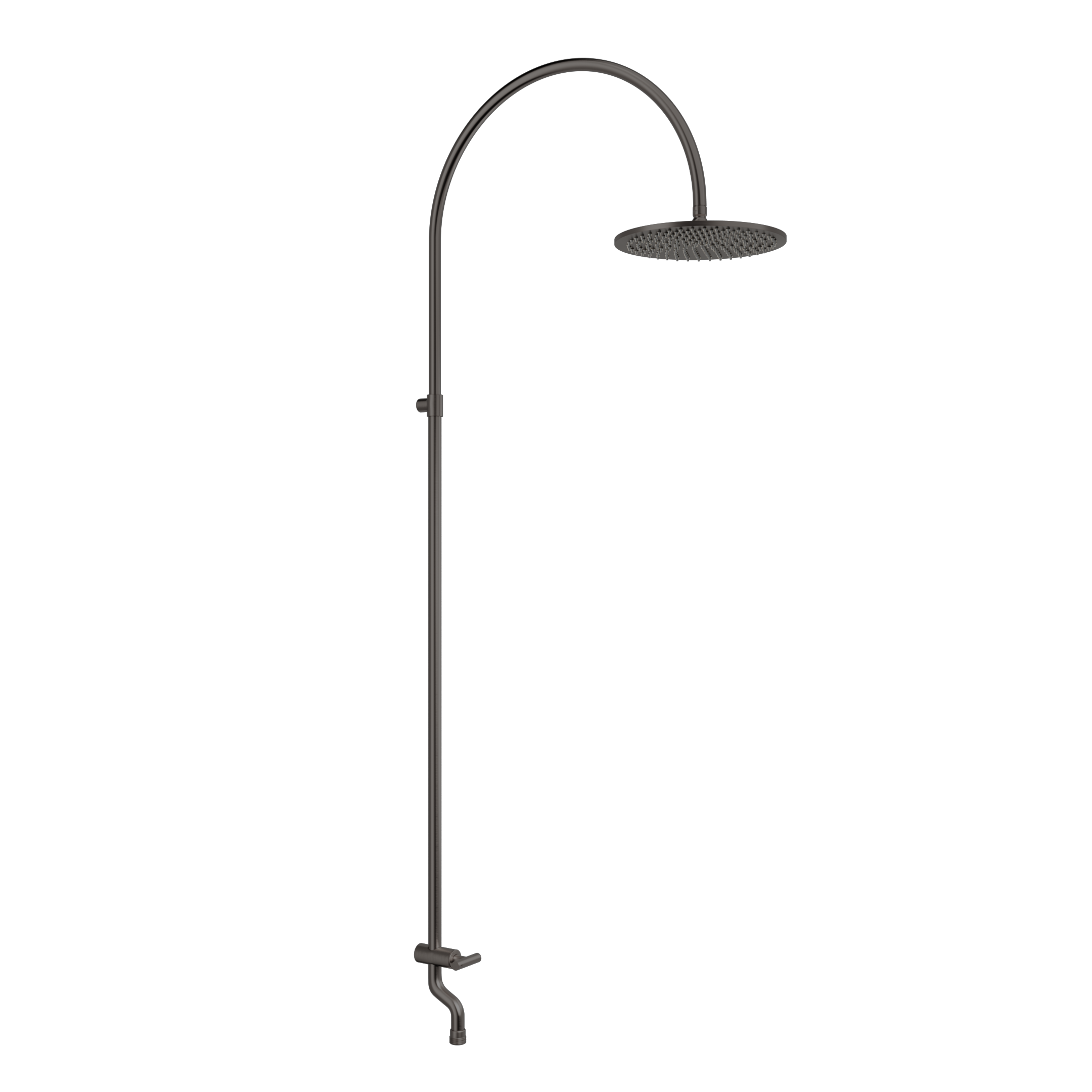 Sola Garden Outdoor Shower Set - Brushed Gunmetal