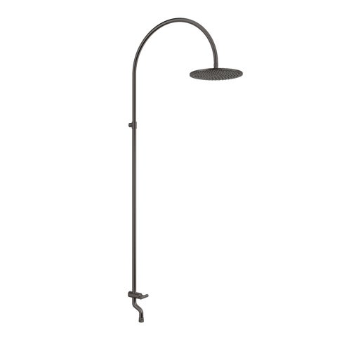Sola Garden Outdoor Shower Set - Brushed Gunmetal