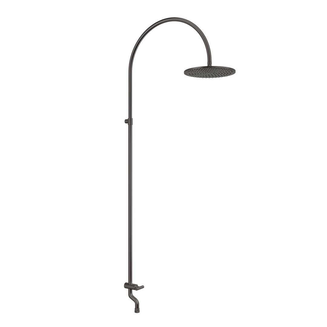 Sola Garden Outdoor Shower Set - Brushed Gunmetal