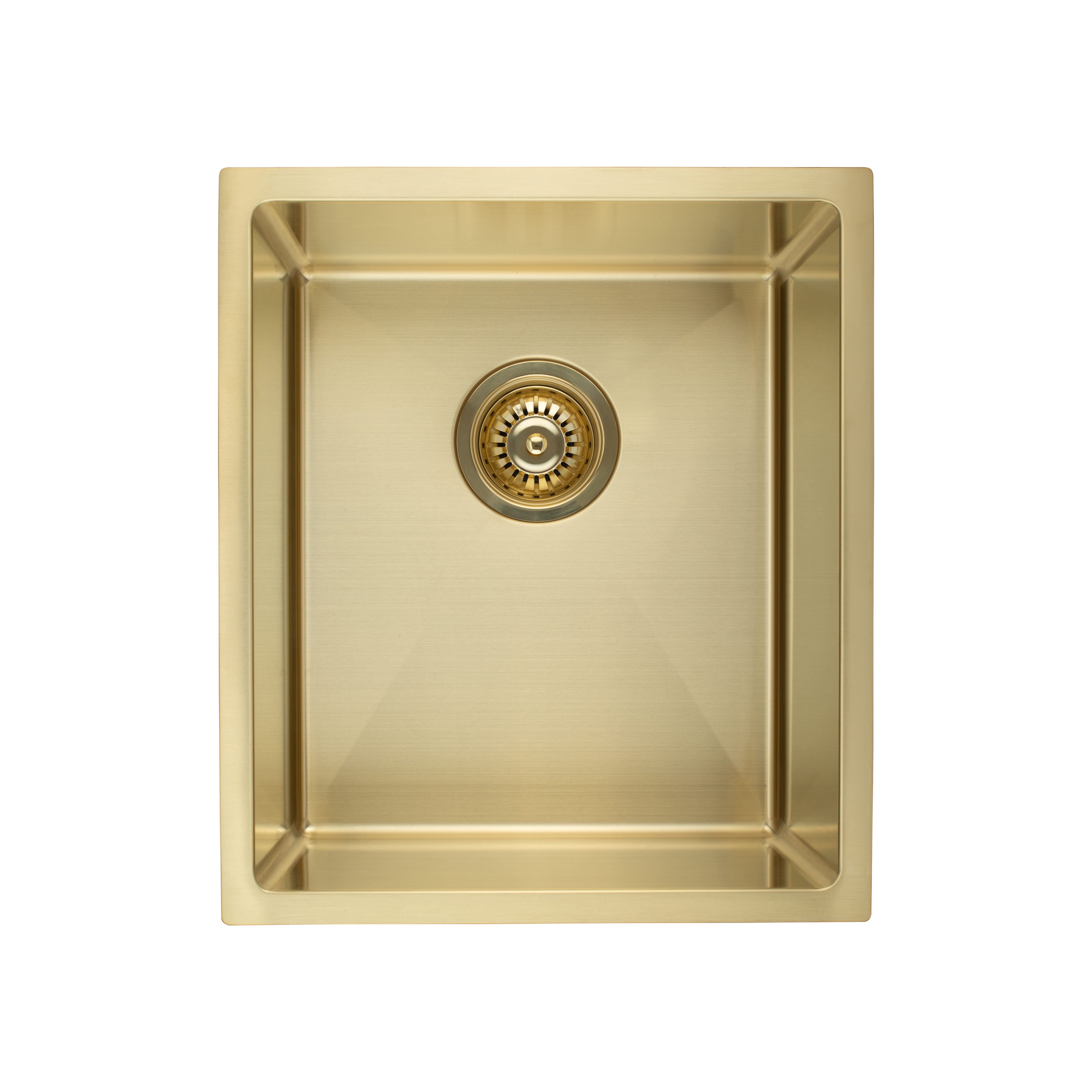 Ohelu Single Kitchen Sink 380mm - Brushed Brass